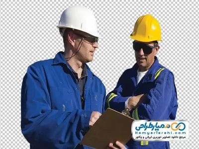 تصویر png مهندسین ساختمان با لباس کار