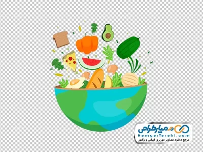 دانلود تصویر وکتوری کاسه سالاد
