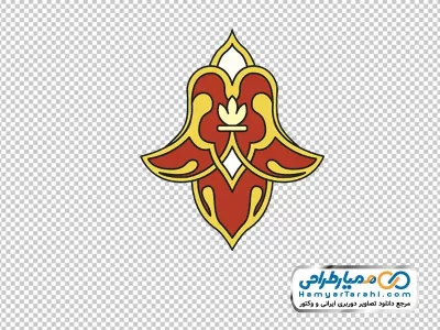 دوربری وکتور اسلیمی گل لاله