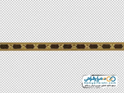 دوربری پرچم نواری تذهیب و اسلیمی