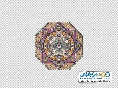 دوربری وکتور هشت ضلعی تذهیب