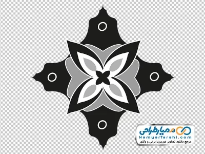 دوربری آیکن شیپ گل اسلیمی
