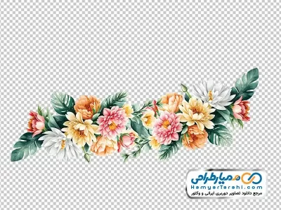 دانلود تصویر وکتوری دسته گل تزئین شده برای استیج