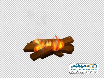 تصویر با کیفیت هیزم روشن