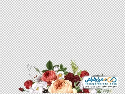 دانلود عکس وکتوری گل برای حاشیه طرح