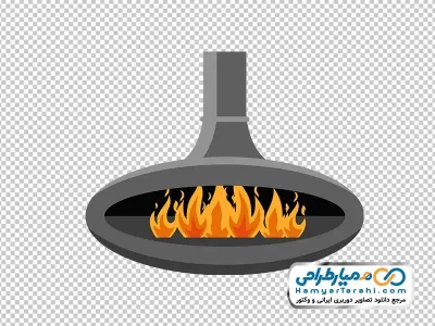 دانلود تصویر وکتوری شومینه روشن