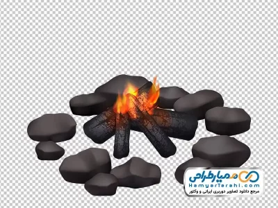 دانلود عکس وکتوری هیزم روشن (با فرمت png)