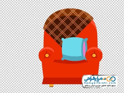 تصویر وکتوری مبل یکنفره