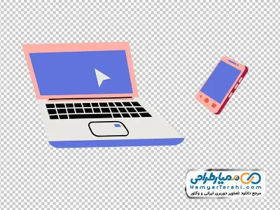 دانلود تصویر وکتوری لپ تاپ و گوشی