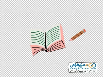 دانلود تصویر وکتوری دفتر و مداد