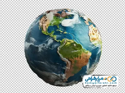دانلود تصویر png کره زمین