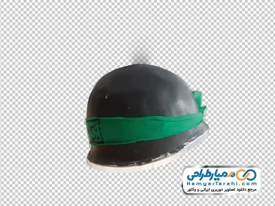 تصویر با کیفیت کلاه جنگی با سربند