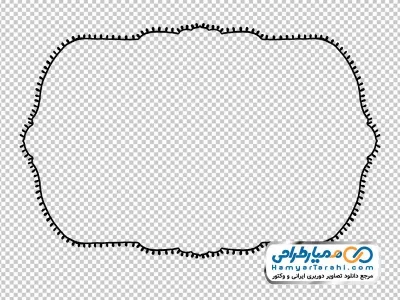 دوربری کادر ساده برای متن و عنوان