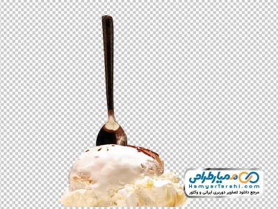 تصویر png شیرینی با قاشق