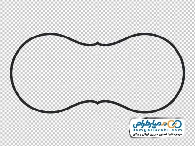 دوربری کادر ساده متن و عنوان