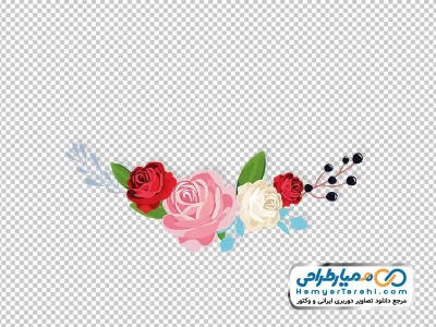 دانلود تصویر وکتوری چهار گل رز زیبا