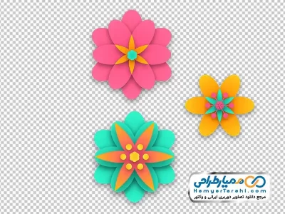 دانلود تصویر png کاردستی گل