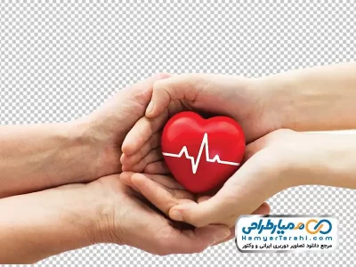 تصویر png دست در حال اهدای قلب