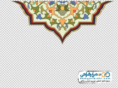 دوربری وکتوری تذهیب گل