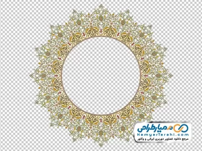 دوربری وکتوری دایره تذهیب
