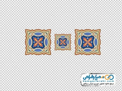 دوربری وکتوری شکل های تذهیب