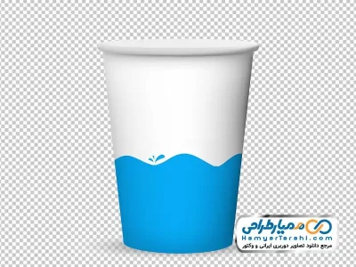 تصویر png لیوان آب کاغذی
