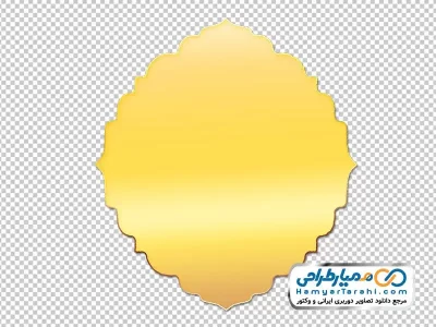دوربری وکتوری حاشیه ساده با گرادینت طلایی