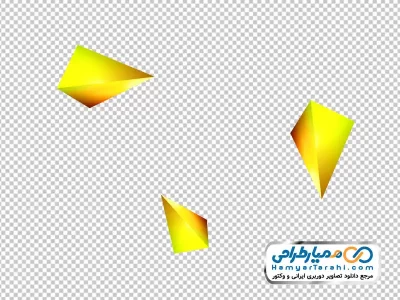دانلود تصویر png هرم سه بعدی طلایی