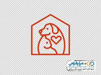 آیکون سگ و گربه در خانه