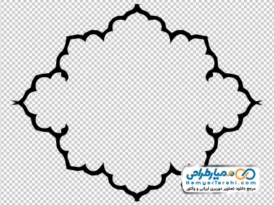 دوربری وکتوری کادر اسلیمی دالبری