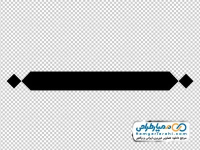 دوربری وکتوری کادر ساده مشکی
