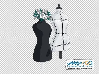 تصویر وکتوری مانکن زنانه با فرمت png