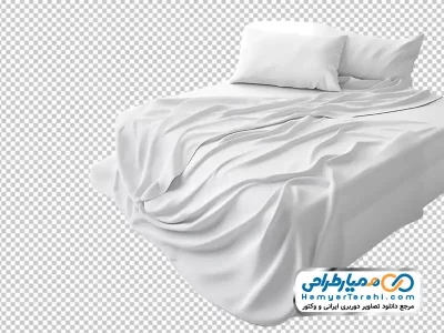 دانلود تصویر بدون پس زمینه تختخواب دو نفره