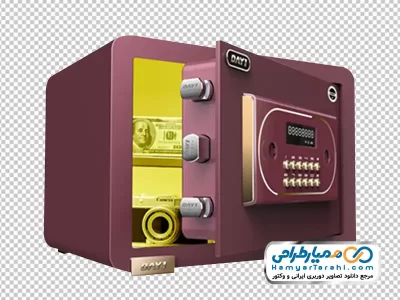 دانلود تصویر دوربری گاوصندوق دیجیتال