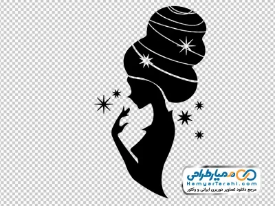 دانلود عکس وکتوری خانم با موهای شینیون کرده