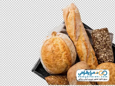 دانلود تصویر با کیفیت نان فانتزی در سبد