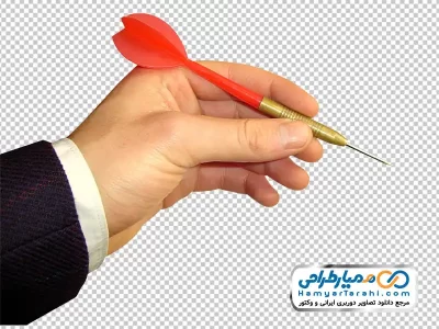 تصویر png دست و سوزن دارت
