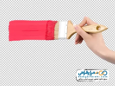 دانلود تصویر با کیفیت قلمو و رنگ قرمز