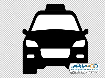 دانلود تصویر سیاه و سفید تاکسی