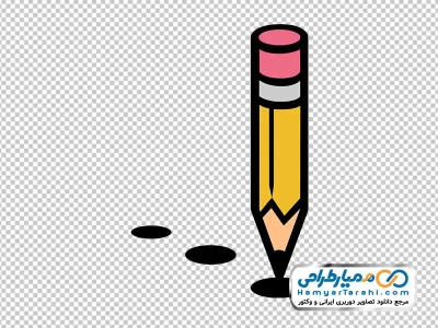دانلود تصویر وکتوری مداد و نقطه های سیاه