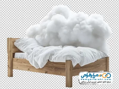 تصویر با کیفیت پنبه روی تخت