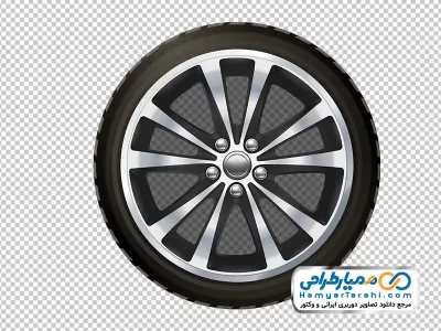 تصویر وکتوری تایر ماشین با فرمت png