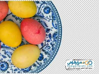 عکس png تخم مرغ رنگ شده سفره هفت سین