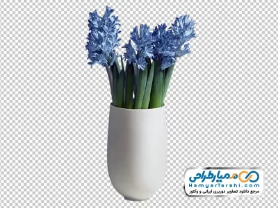 عکس با کیفیت گلدان گل سنبل با فرمت png