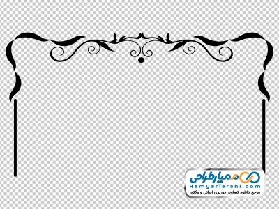 دانلود تصویر بدون پس زمینه حاشیه گل