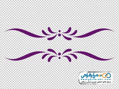 تصویر png وکتوری کادر طرح حاشیه گل