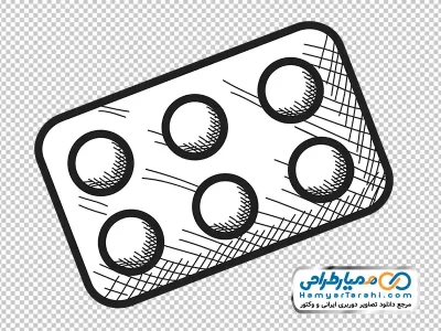 نقاشی بسته قرص