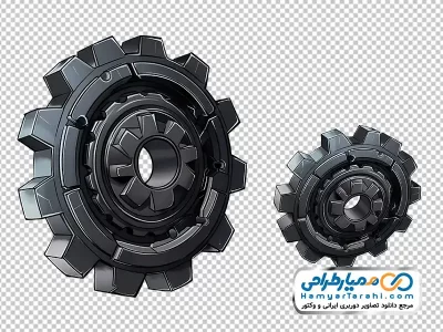 دانلود عکس وکتوری چرخ دنده با فرمت png