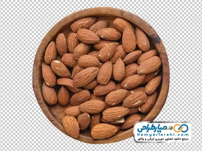 دانلود تصویر با کیفیت کاسه مغز بادام