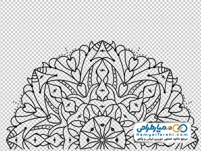 دانلود تصویر png طرح رنگ آمیزی اسلیمی